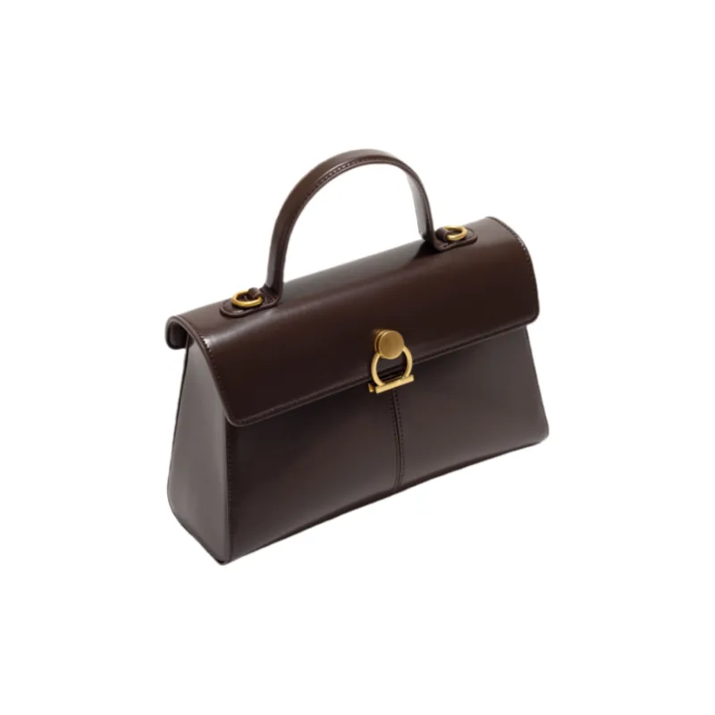 OCTSUI PVC Handbag Medium Size Women's Caramel/Coffee/Black Red-5
