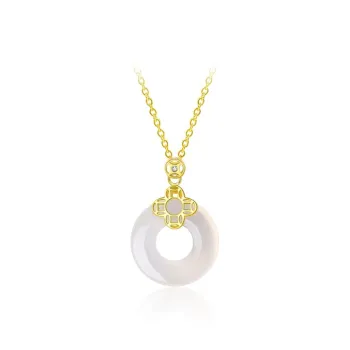 Gold Of China Chalcedony Jade Necklaces Unisex