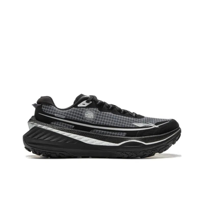 LiNing Di Lu V2 Cushioning Anti Slip And Wear Resistant Rebound Low Top Trail Running Shoes Men's Black-1
