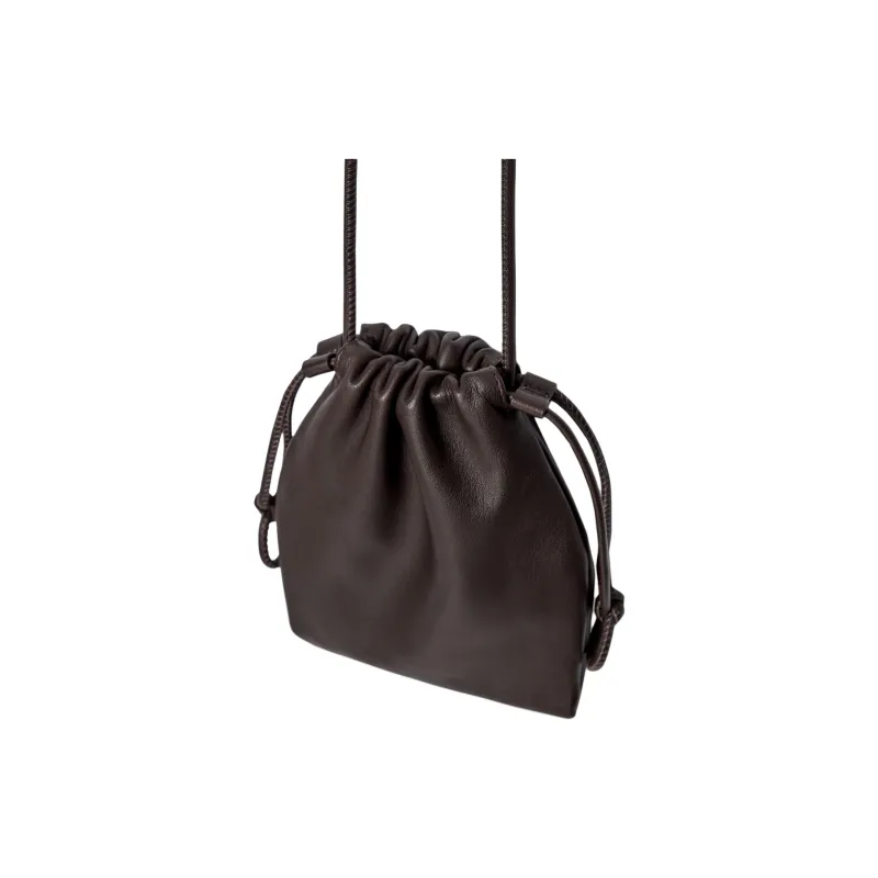 COS Leather Shoulder Bag, Crossbody Bag Trumpets Women's Brown-1