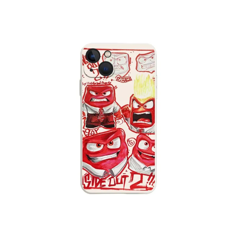 Cuttlefish Grid TPU Material Angry Birds Abstract Baby Creative Phone Case Compatible With Apple 16/15/14/13/12/11-1