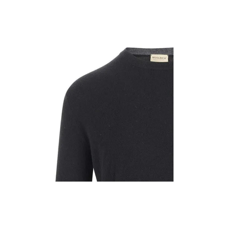WOOLRICH Logo Embroidered Crewneck Jumper-3