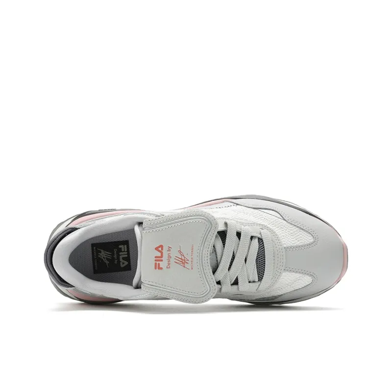 FILA KM2 Wear-Resistant Slip-Resistant Low-Top Casual Shoes Women's Silver Gray-2