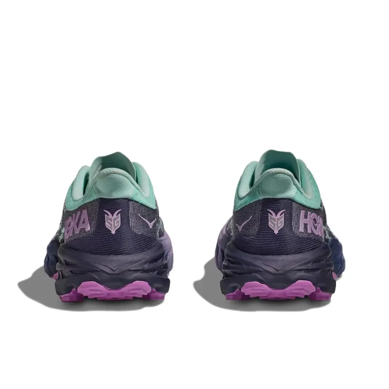HOKA ONE ONE Speedgoat 5 Anti Slip Wear Resistant Low Top Running Shoes Women's Blue Purple-2