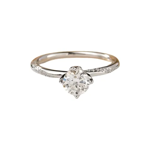 Stone On The Line S925 Silver Moissanite Rings Women's