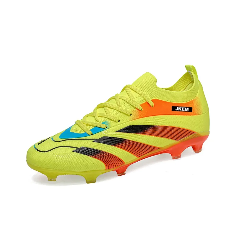 JKEM FG Rubber Long Studs Artificial Ground Wear-Resistant Coverage Impact-Resistant Soccer Shoes Unisex-11