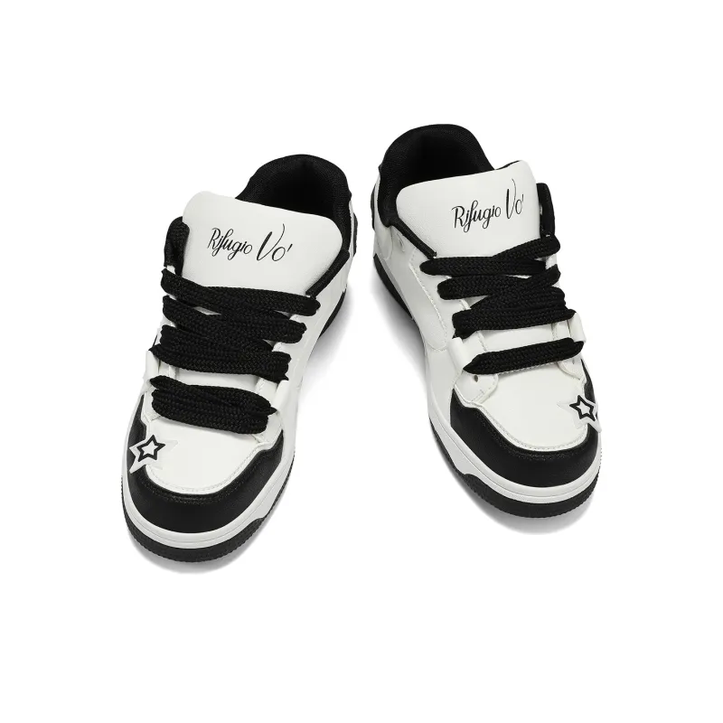 RIFUGIO VO' Anti-Slip Wear-Resistant Low-Top Skateboard Shoes Unisex Box-25