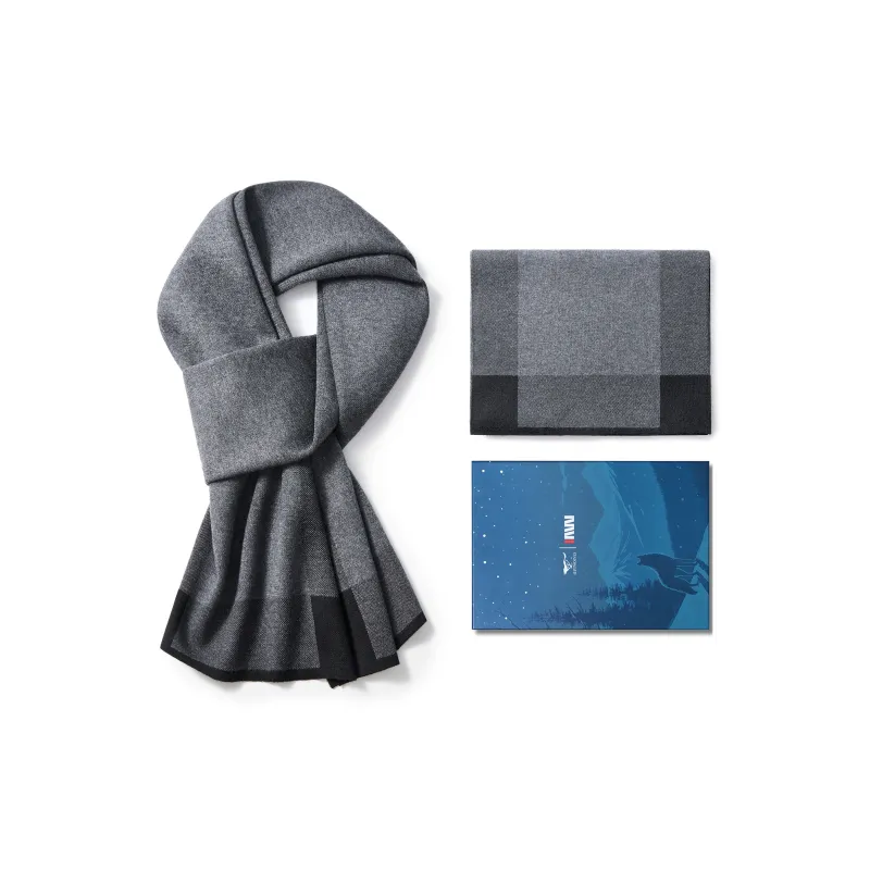 SEPTWOLVES Sheep Wool Knit Scarf Students Scarf WO Unisex-1