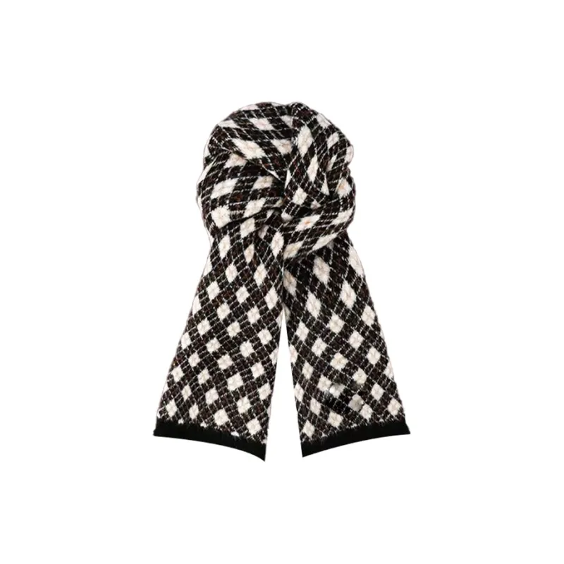 PISHUSHU Cotton Knit Scarves Unisex-9