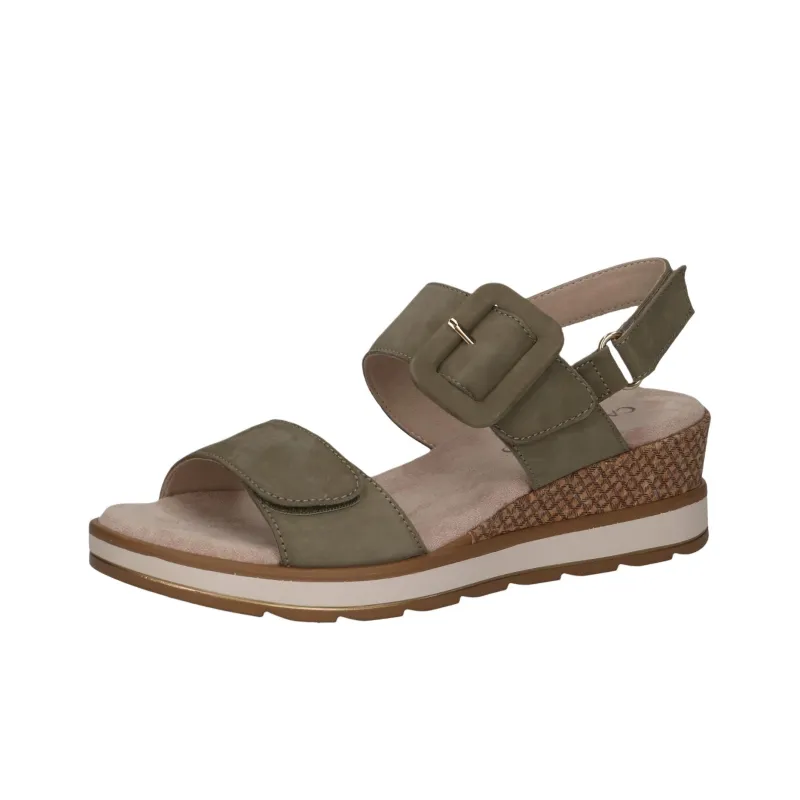 CAPRICE Bernadette Strap Sandals 5.5cm Women's Green-2
