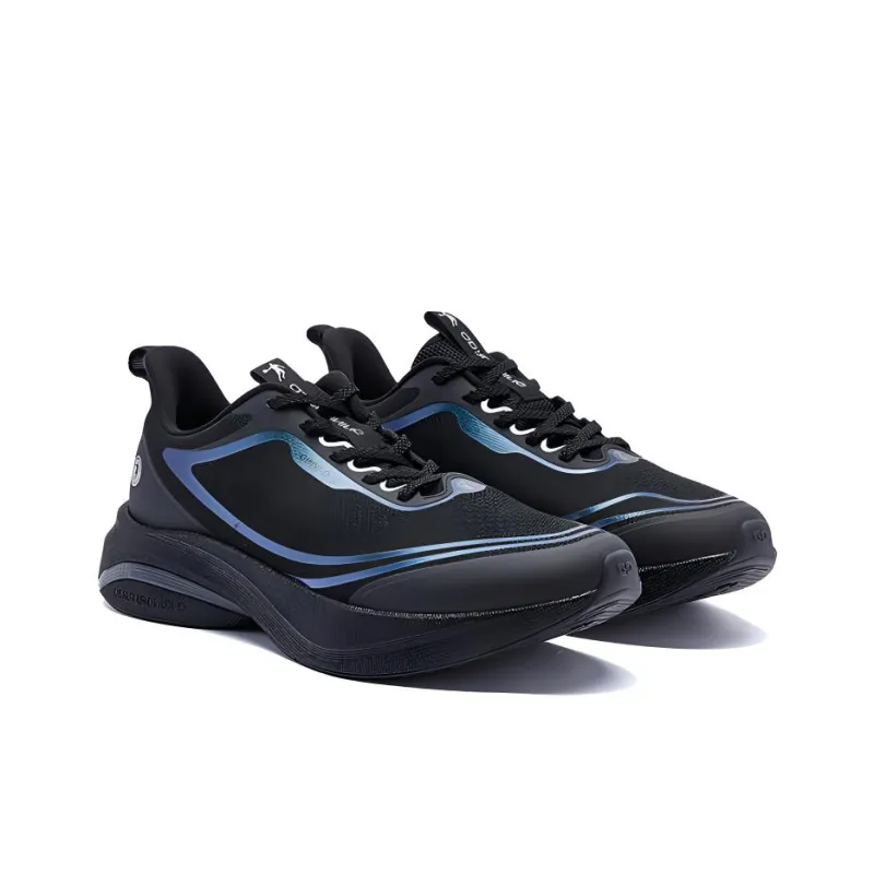 QIAODAN Borderless 6.0 Cushioning Wear Resistant Low Top Casual Running Shoes Men's Black-2