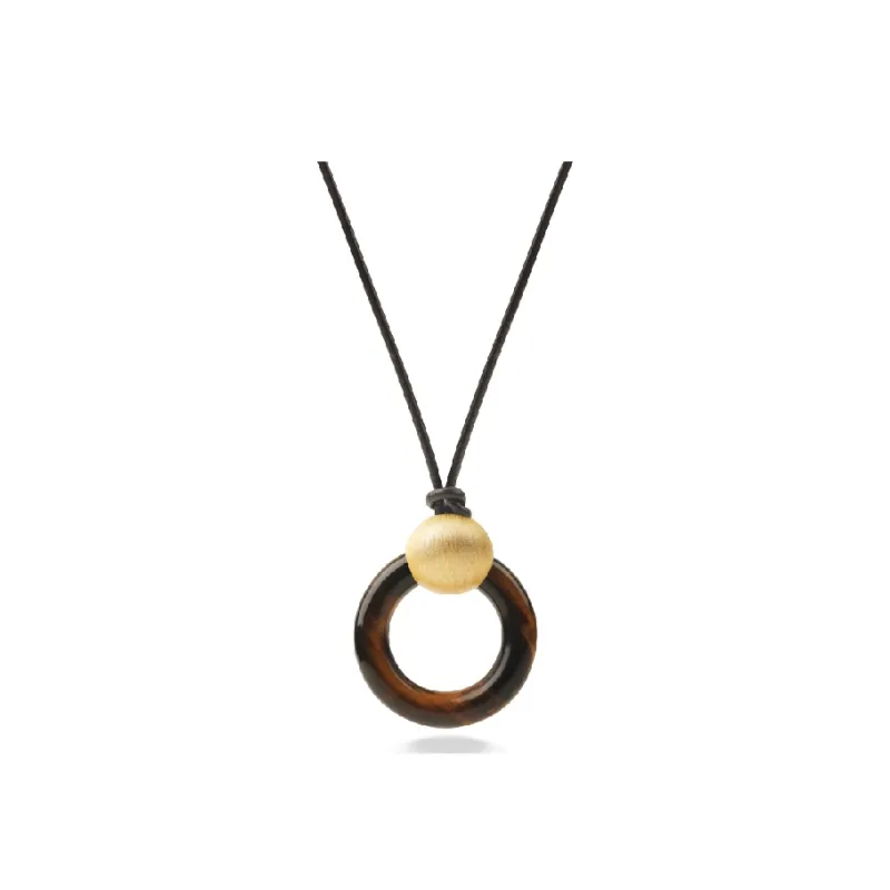 BAODEYI Tiger's Eye Stone Necklaces Unisex-0