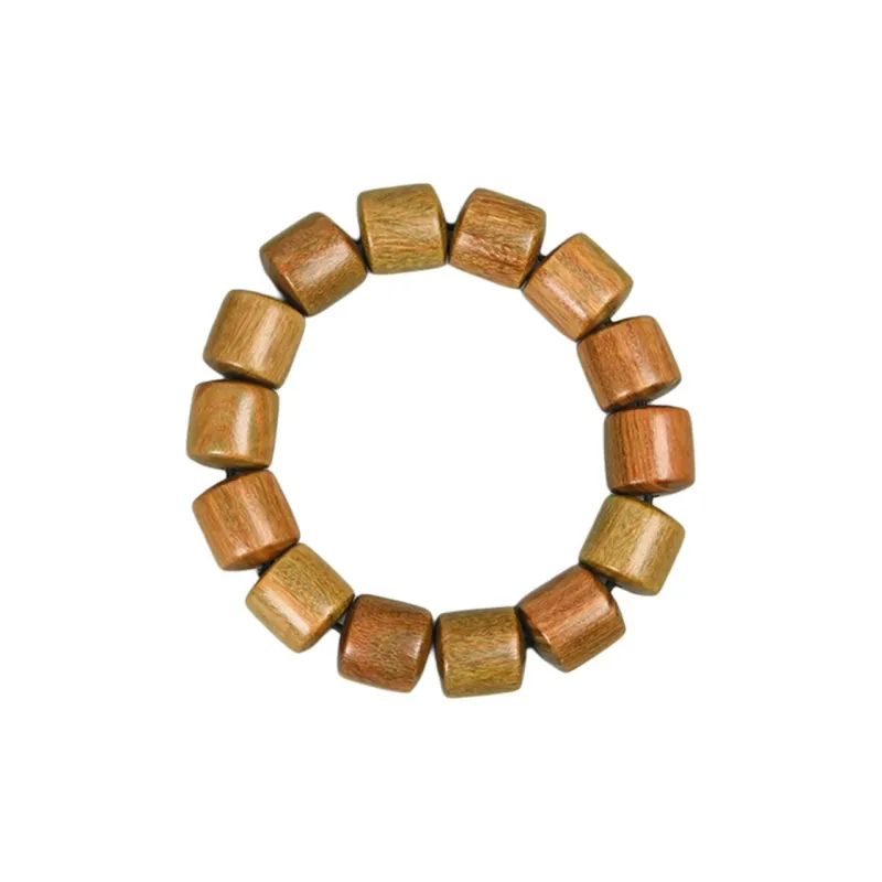 Magic Circle Green Sandalwood Wooden Bracelets Unisex-0