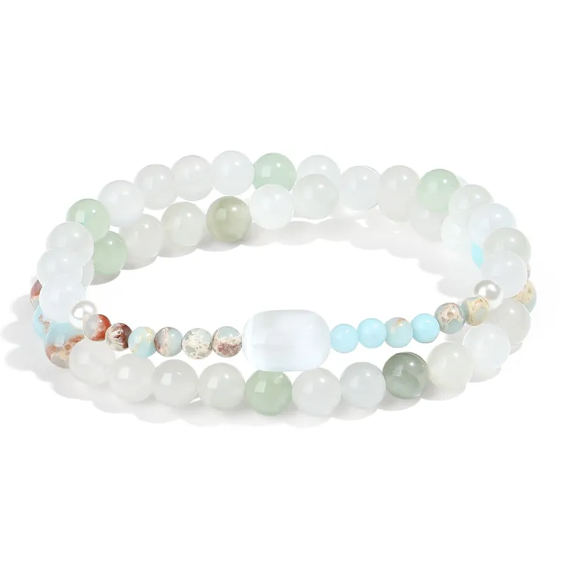 PUTUOSHANWENCHUANG Tianshan Jade Bracelets Unisex-0