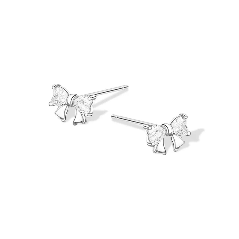 KUMET Sterling Silver Stud Earrings Women's Couple Birthday Anniversary Gift-6