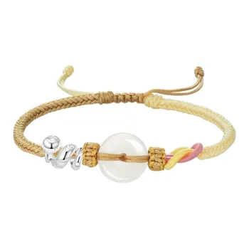Crafts Women's Colored Glaze Jade Bracelets Unisex