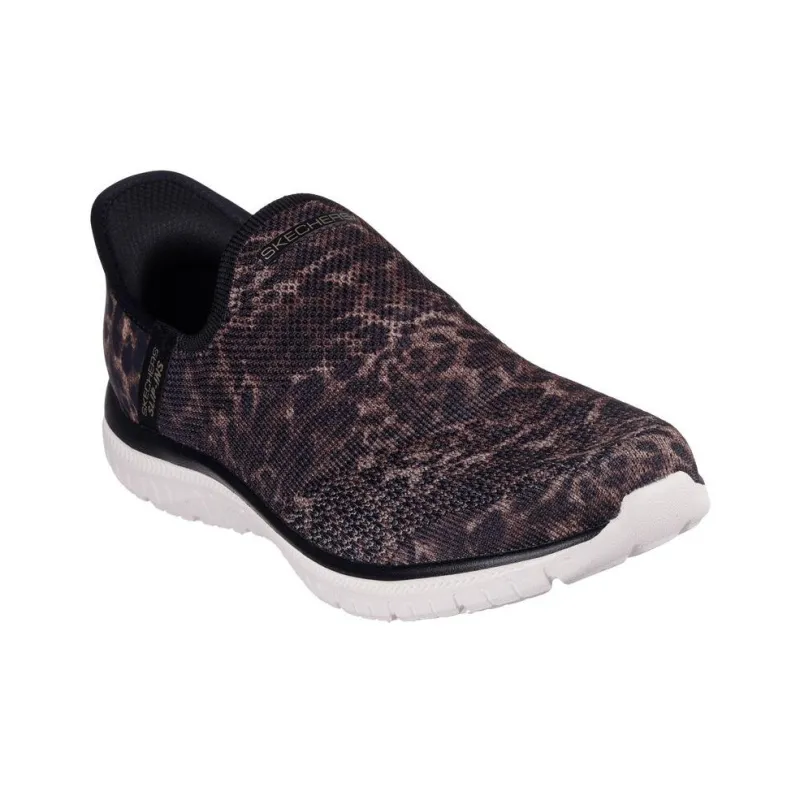 Skechers Slip Ins Anti Slip Wear Resistant Low Top Casual Shoes Women's Black Brown-2