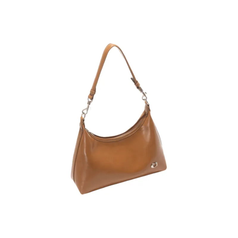 OCTSUI PVC Tote One Shoulder Crossbody Portable Shoulder Bag Regular Women's Coffee/Camel/Black-7