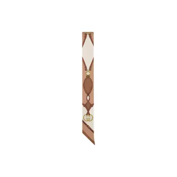 GUCCI Silk Scarves Women's Light Brown