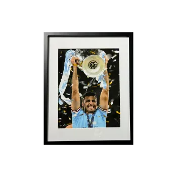 EM Rodney Includes Certification Certificate Outer Frame Size: 38.6x48.6cm Premier League Manchester City