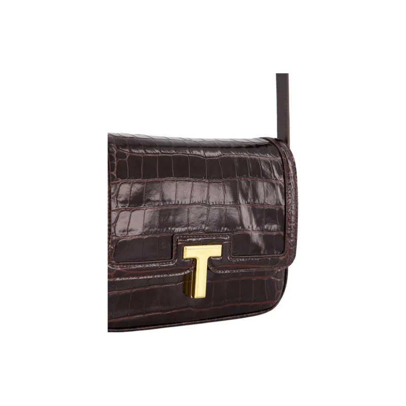 TOM FORD T Logo Embossed Crossbody Bag-6