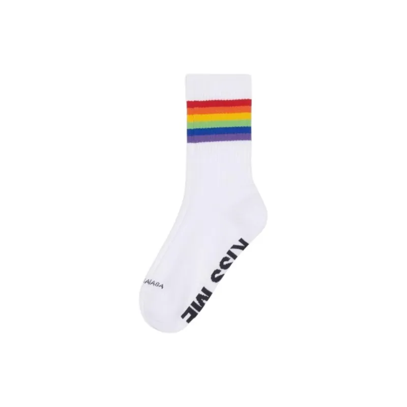 Balenciaga SS23 Knee High Socks Men's 1 Pack White-0