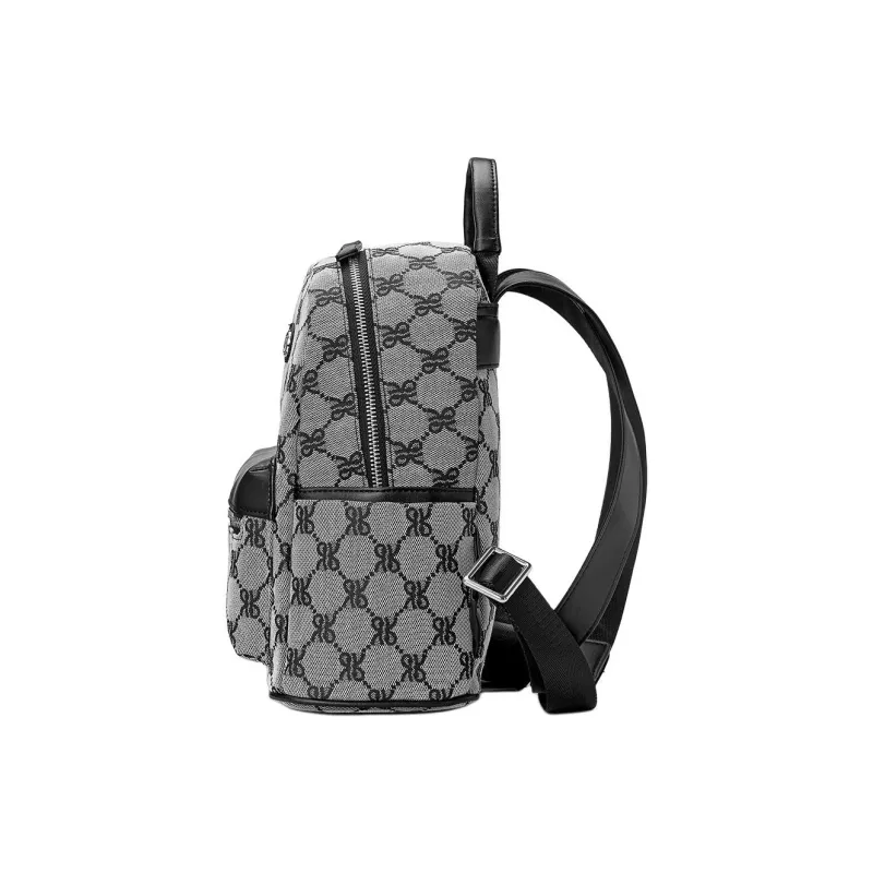 ROBERTA DI CAMERINO Fabric Backpack Regular Unisex Black/Brown-2