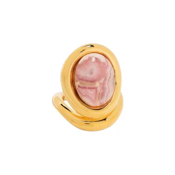Charlotte Chesnais Neo Turtle Mineral detail Ring
