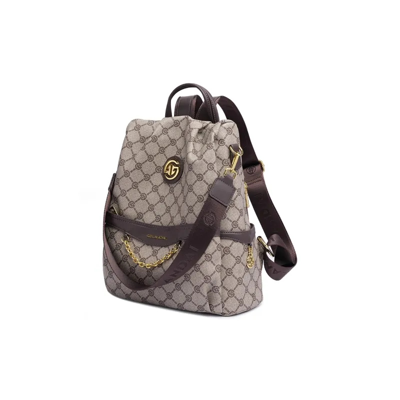 GELANDAI PVC Polyvinyl Chloride Backpack Tubas Unisex Gray-1