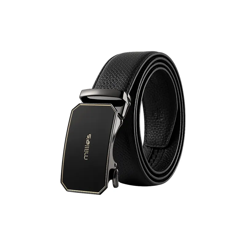 MILLIE'S Cow Leather Leather Belts Men's Width 3.5-0