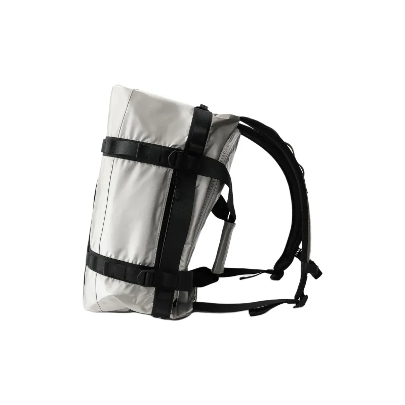 ZARA Skating Collection Polyurethane Backpack Women's Silver-2