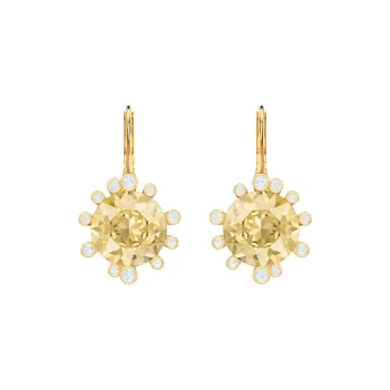 Swarovski Gold Plated Crystal Earrings Women's Gold