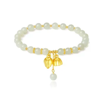 VANA Hetian Jade Pale Greenish White Jade Women's