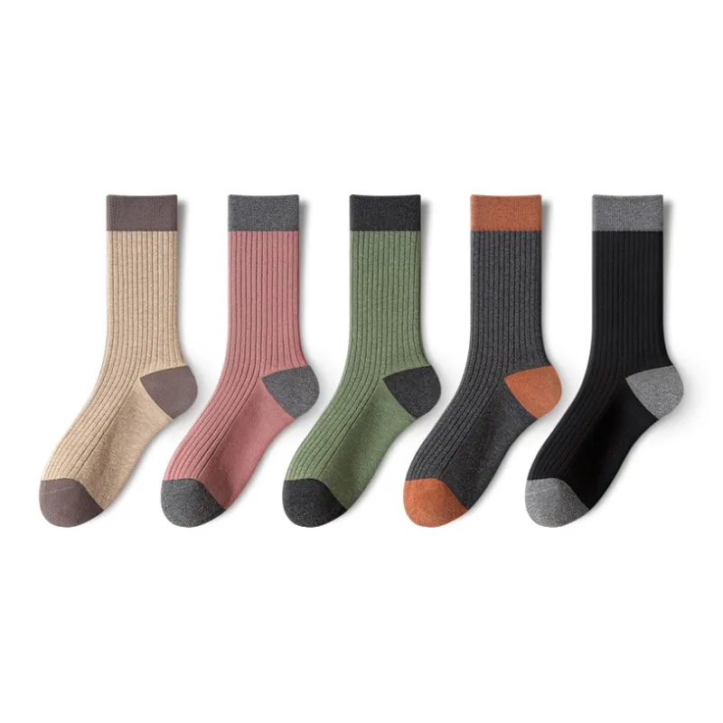 YINSHILIANGPIN Mid Calf Socks Women's 5 Pack-45
