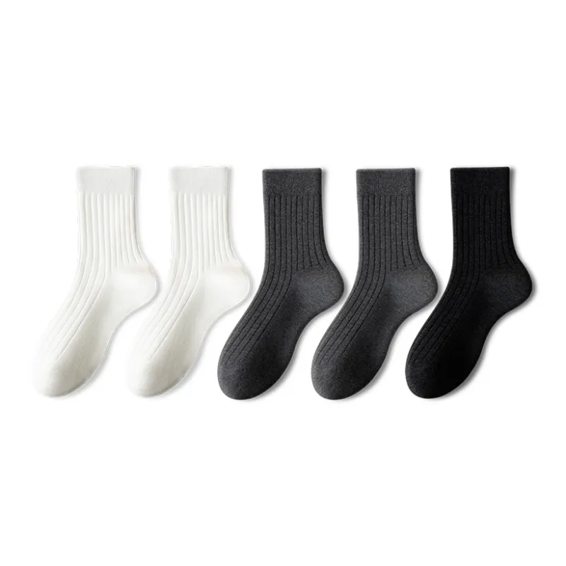 YINSHILIANGPIN Mid Calf Socks Men's 5 Pack-12