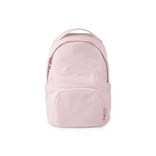 BAGSMART Cotton Nylon Blend Backpack Medium Size Unisex Pink/Black