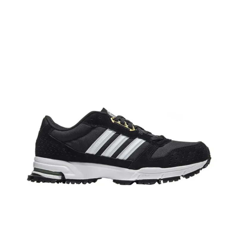 Adidas Marathon 10 Anti Slip Wear Resistant Low Top Casual Running Shoes Men's Black-1