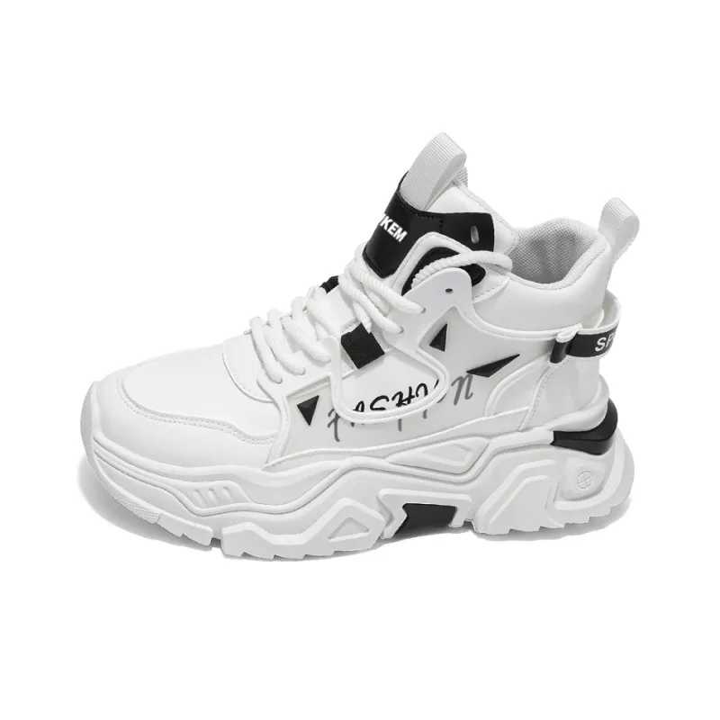 JKEM Anti-Slip And Wear-Resistant Warm Mid-Top Chunky Sneakers Men's-6