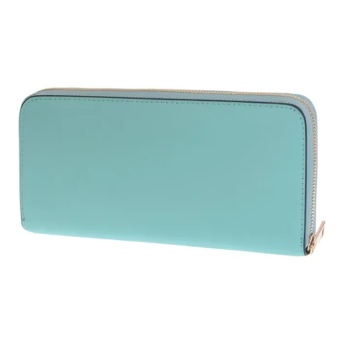 Furla Leather Card Holder Wallet Women's Turquoise-2
