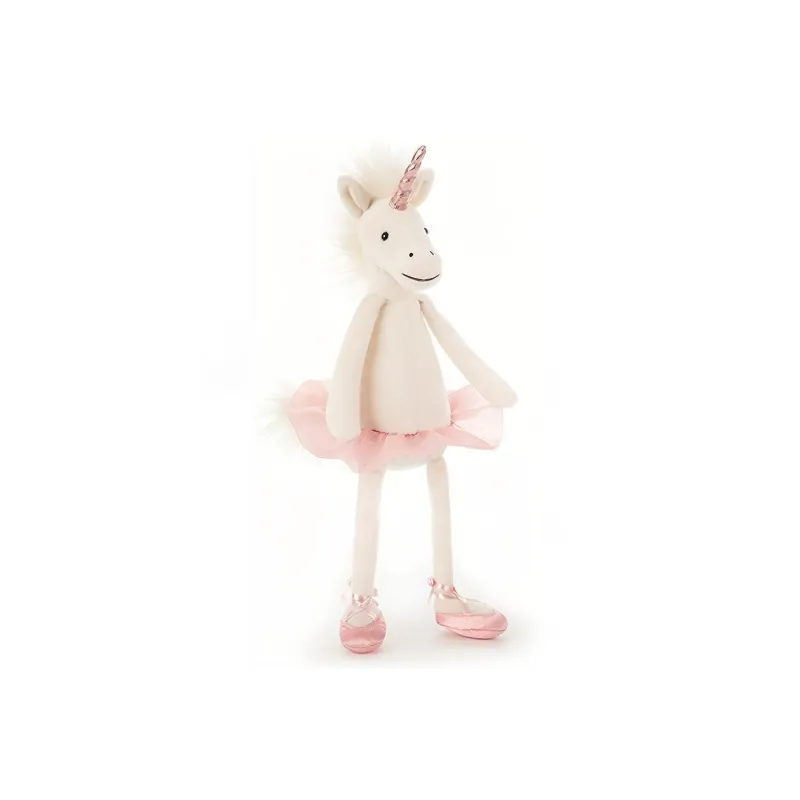 JELLYCAT Mythical Animal Collection Ballet Unicorn White Dolls Plush Doll 33cm Height-3