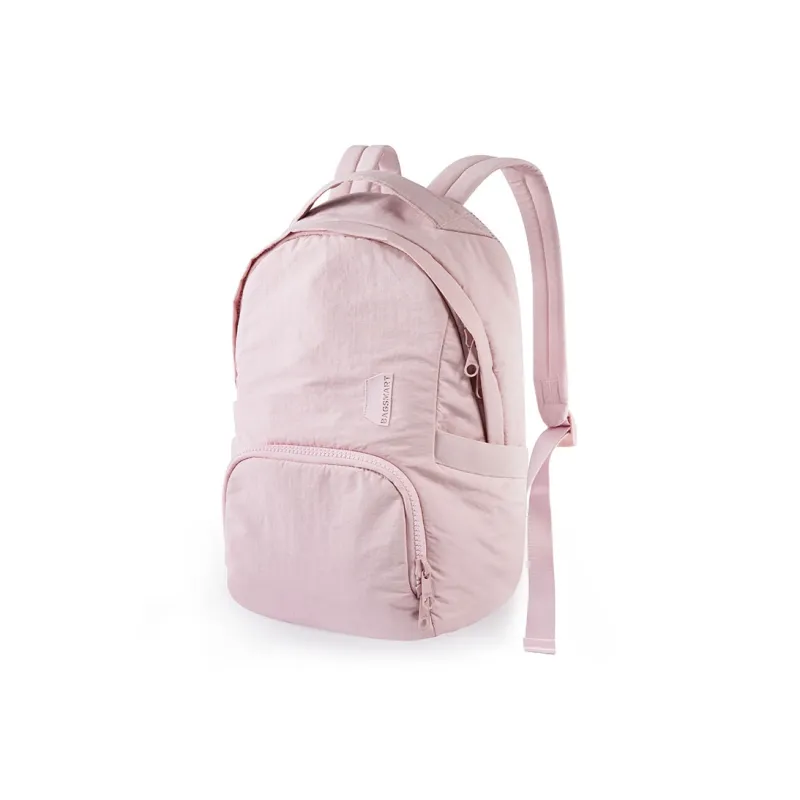 BAGSMART Cotton Nylon Blend Backpack Medium Size Unisex Pink/Black-1