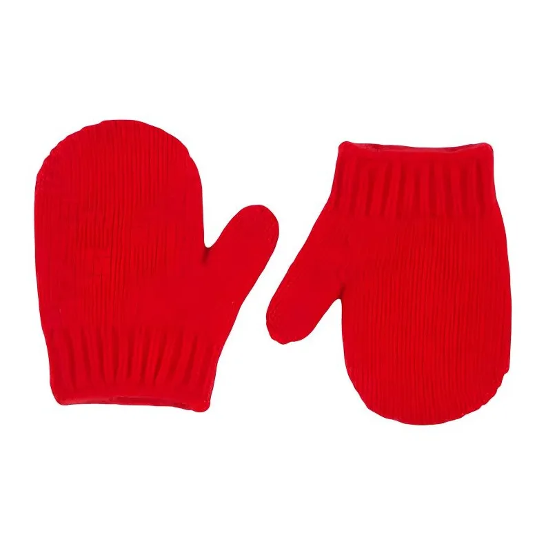 GUCCI Wool Knit Gloves Kids' Red-0