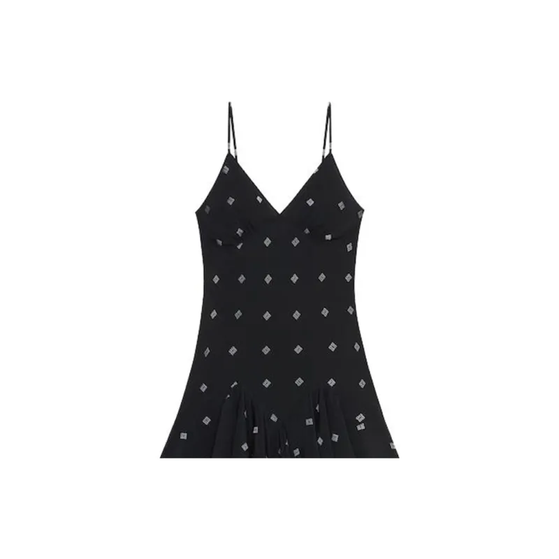 Givenchy Allover 4G Printed Asymmetric Mini Dress-5