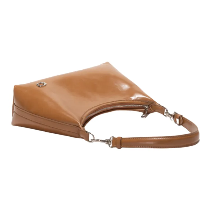 OCTSUI PVC Tote One Shoulder Crossbody Portable Shoulder Bag Regular Women's Coffee/Camel/Black-8