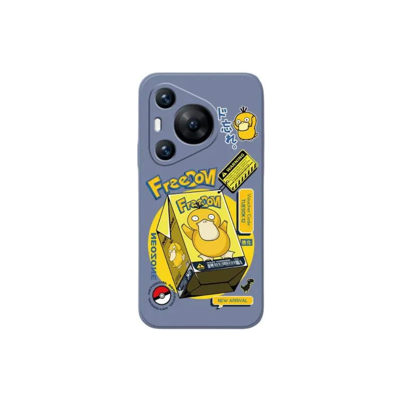 Cuttlefish Grid TPU Material Cute Cartoon Phone Case Compatibility Huawei Pura70/60/50/40/30/Pro-17