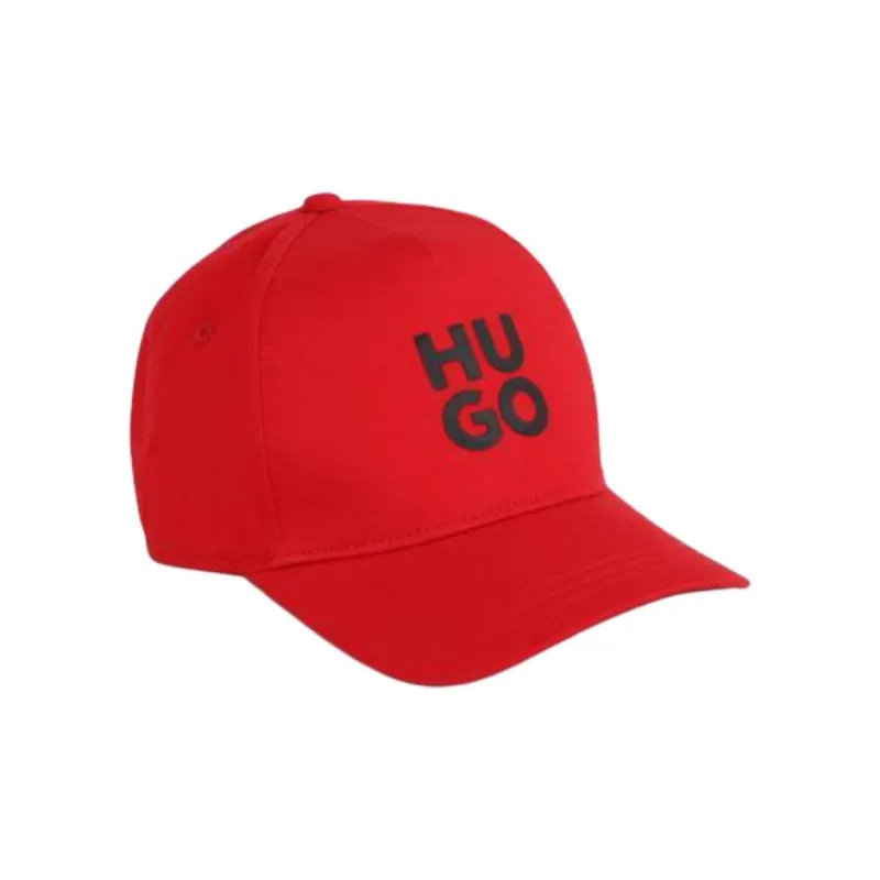 HUGO BOSS Cotton Fabric 100% Cotton Baseball Caps Unisex Red-1