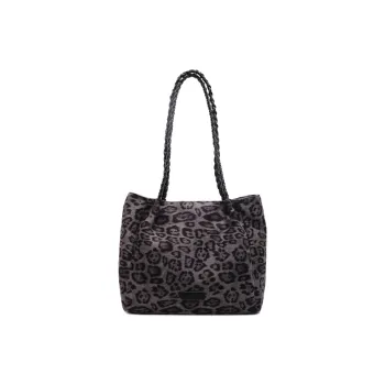 Yalu Suede Tote Bag Shopping Bag Crossbody Bag Shoulder Bag Women's Black/Brown
