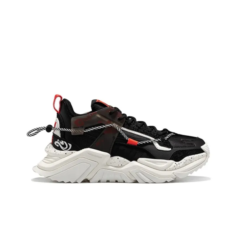 XTEP Sky Ride Collection Casual Shoes Women's Low Top Black/White-1
