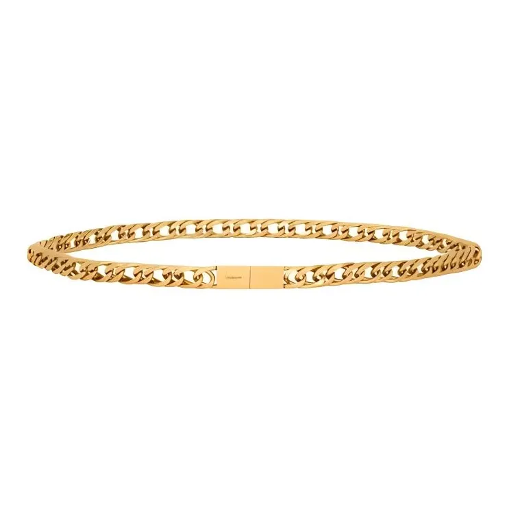 SAINT LAURENT Brass Waist Chains Women's Light Bronze Width 1.5CM-1