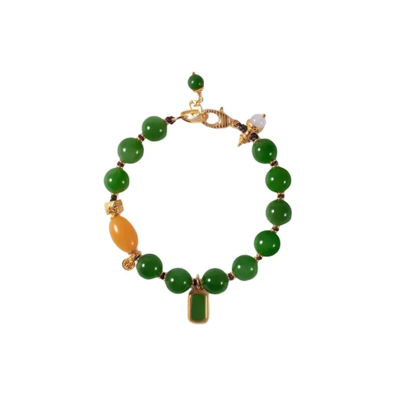 Atsuyama Hetian Jade Bracelets Jasper Unisex-0